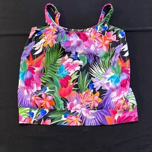 Vibrant Floral Women's Bikini Top
